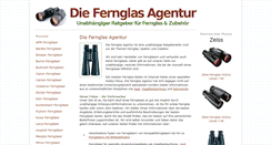Desktop Screenshot of fernglasagentur.de